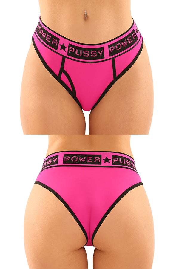 2PK PSSY PWR BRIEF&THONG