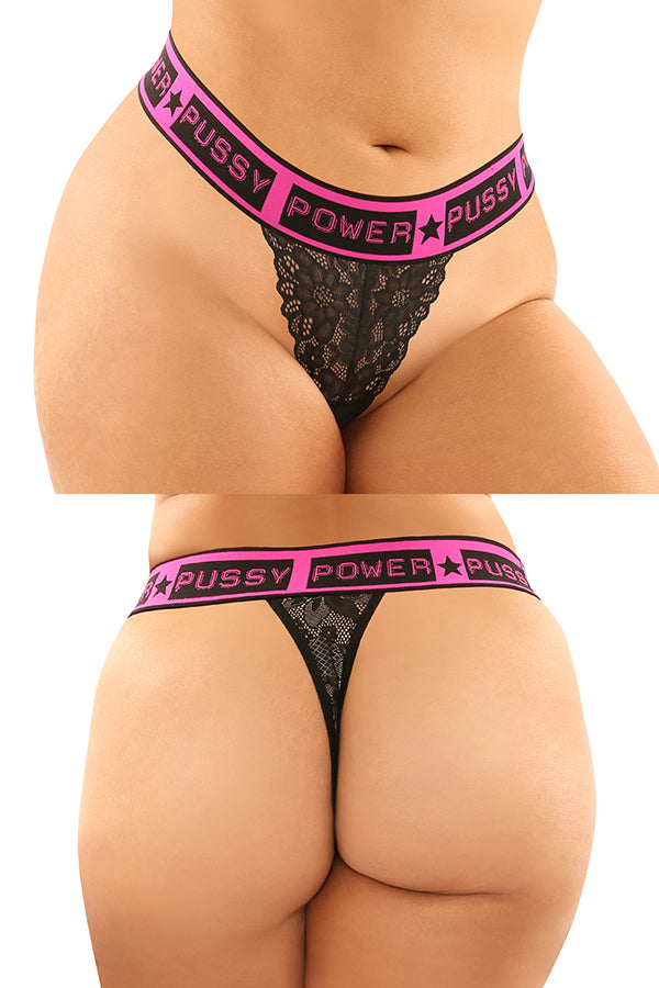 2PK PSSY PWR BRIEF&THONG