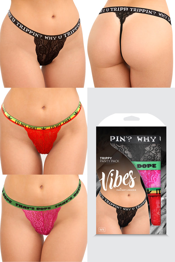 TRIPPY VIBES PANTY 3-PK