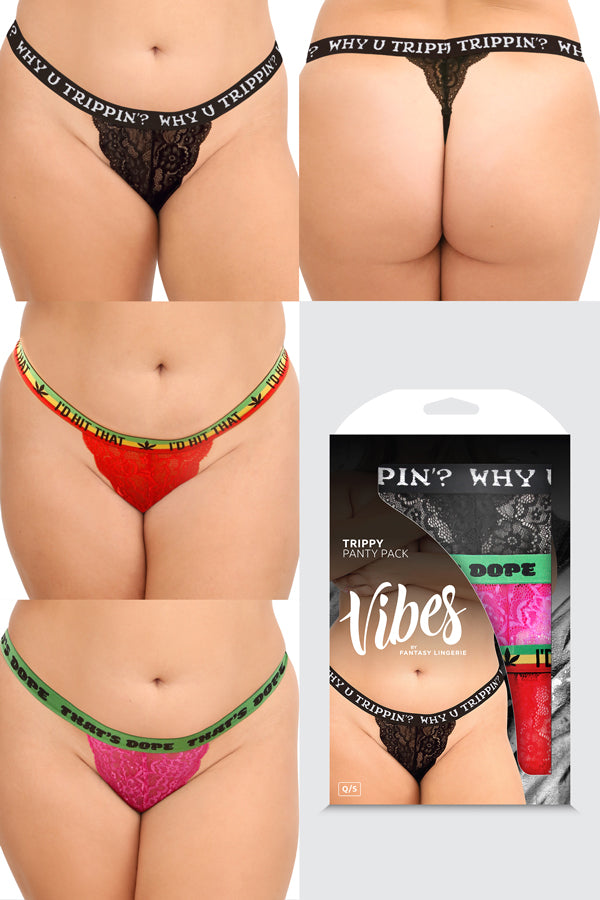 TRIPPY VIBES PANTY 3-PK