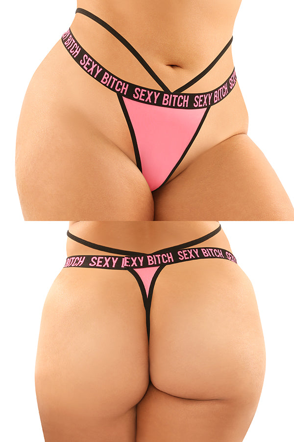 SEXY BITCH 2PK PANTY SET