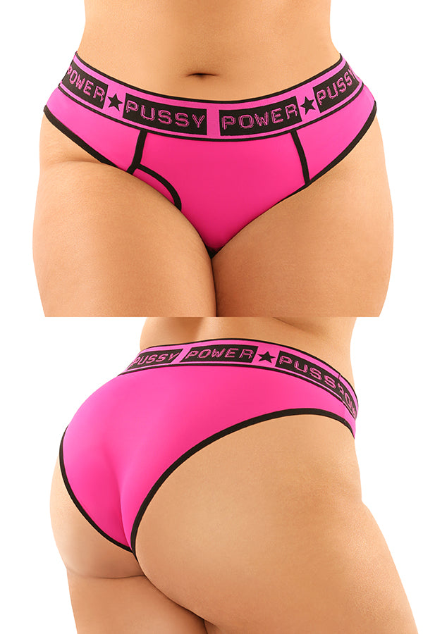 2PK PSSY PWR BRIEF&THONG